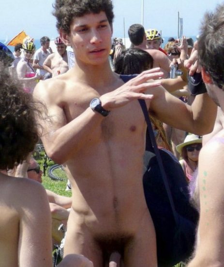 Boy with a hairy manly dick