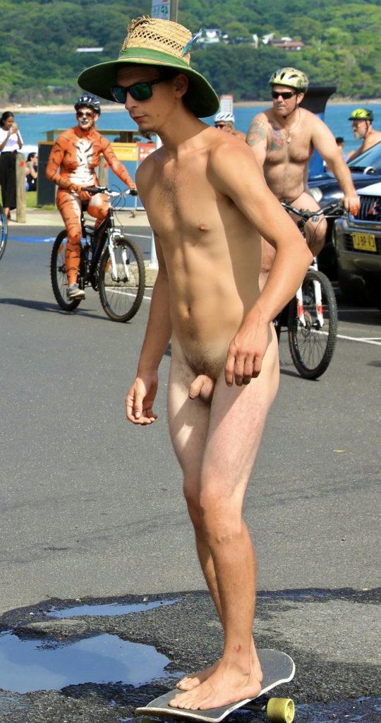 Nude Dude On A Skateboard Dicks Outdoors